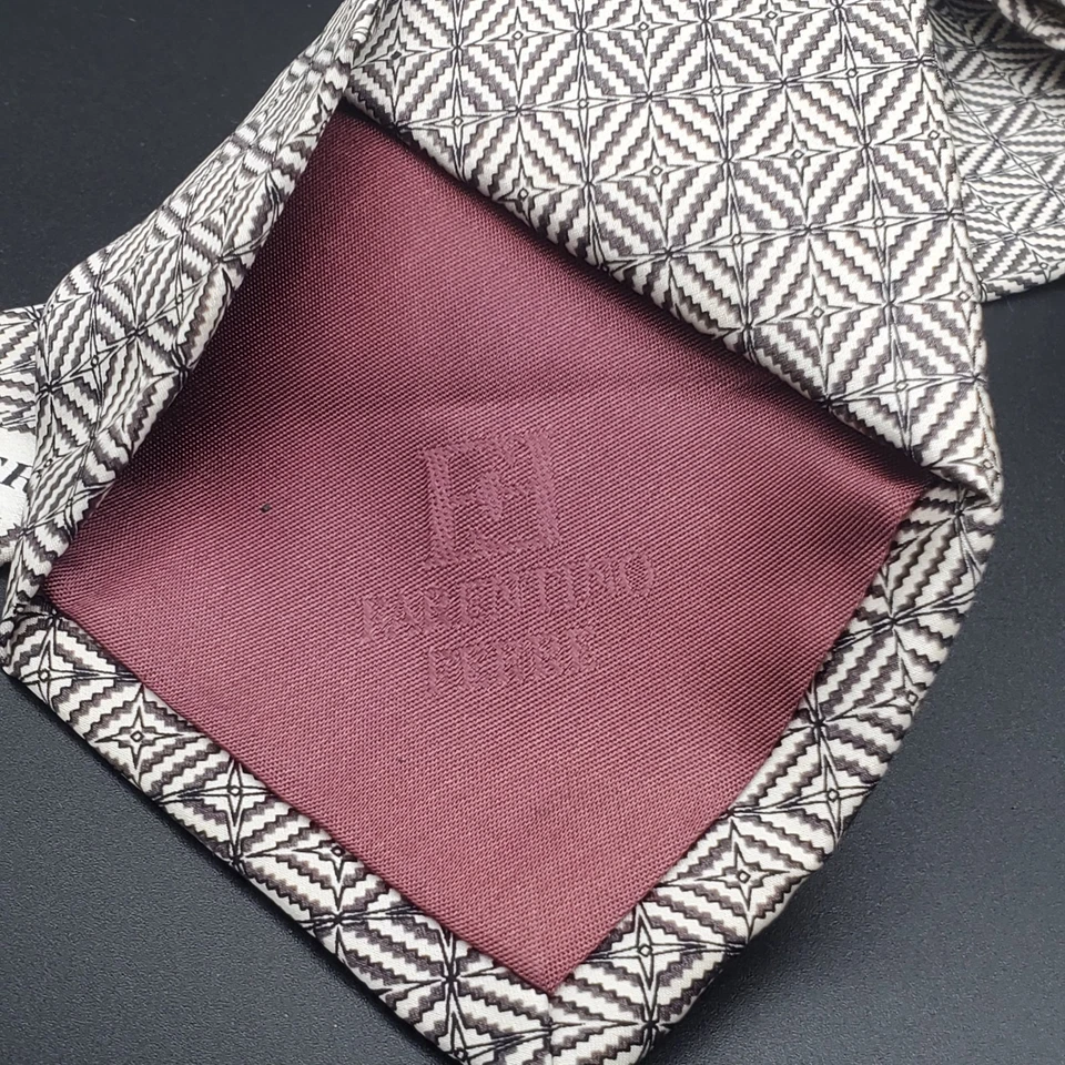 Corbata Farentino Ferre Cravatte 100 % pura seda hecha en Italia Foto 4 de 4