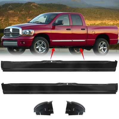 Pair Rocker Panels & Cab Corners For 2002-2008 Dodge Ram 1500 2500 3500 Quad Cab