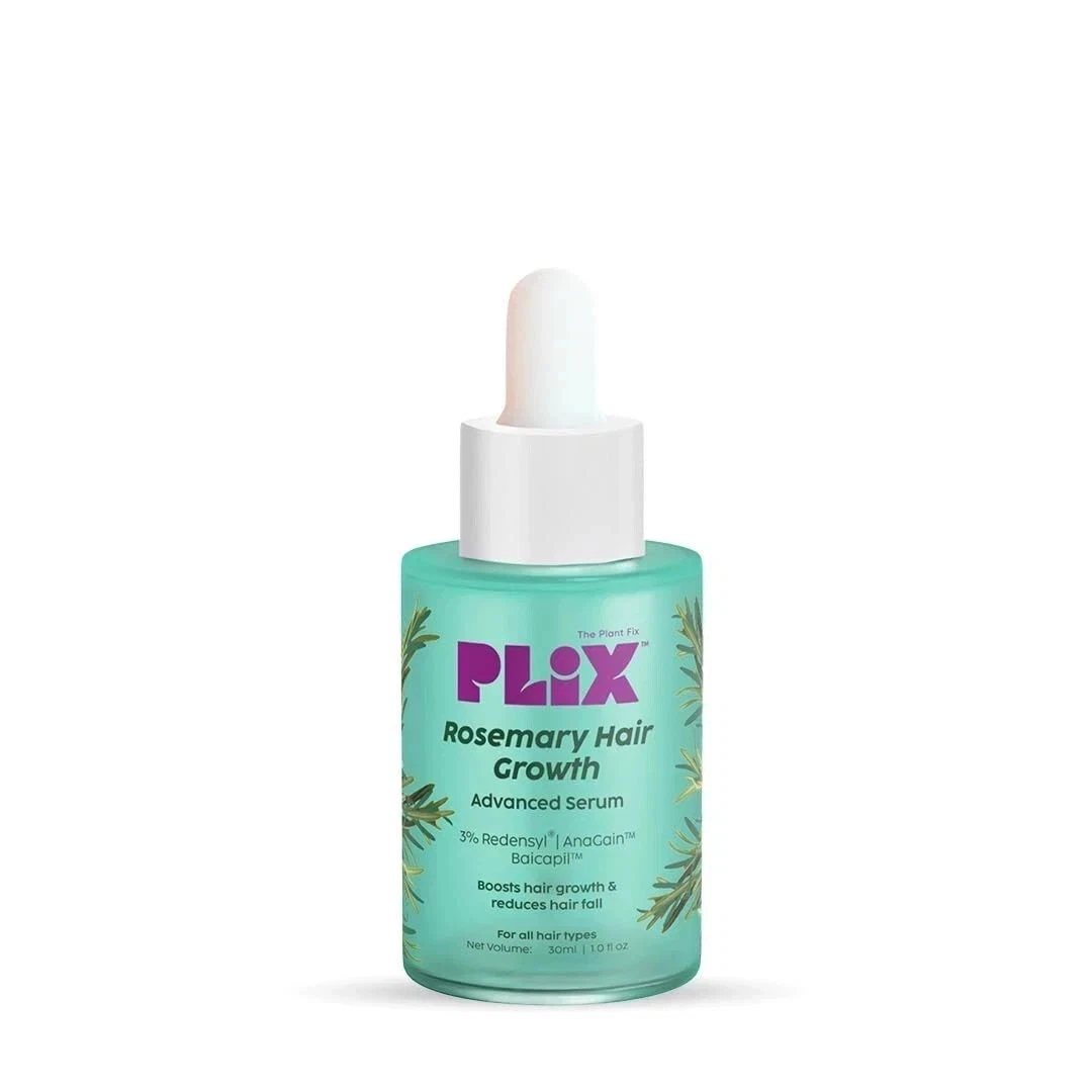 Plix Rosemary Hair Growth Serum To Reduce Hair Fall & Boost Hair Growth - 30ml
Opens in a new window