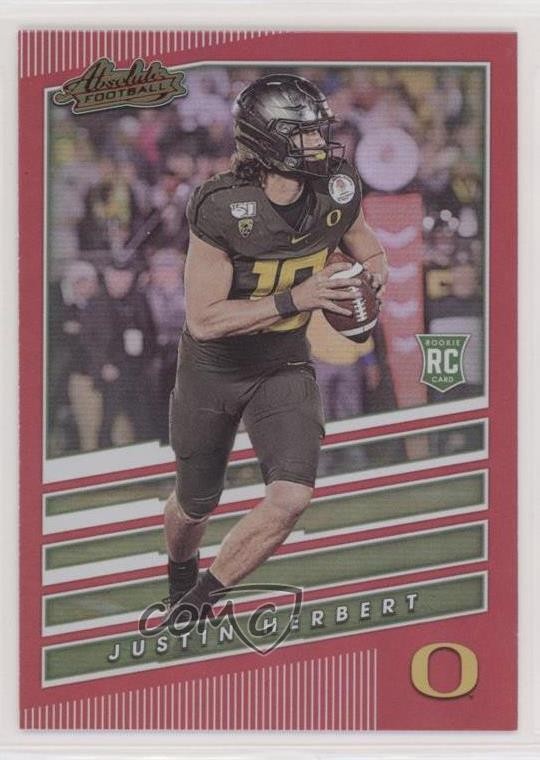 2020 Chronicles Draft Picks Absolute Rookies Spectrum Red Justin Herbert RC 0d1w