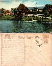 Lake View Hotel N E Ind Postcard