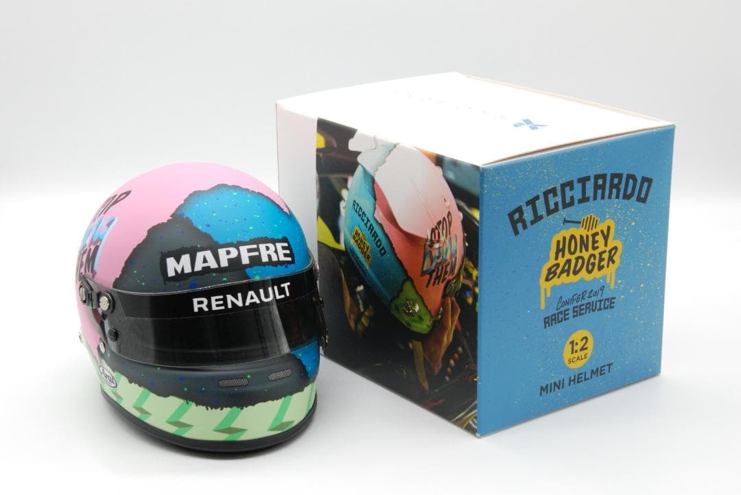 ダニエル・リカルド 1/2スケール ミニヘルメット フォーミュラ1 2019 Daniel Ricciardo 1/2 Scale Mini Helmet Formula 1 2019 | eBay