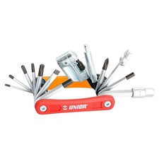 Unior EURO17 Multi-Tool - 17-In-1 Bicycle Repair Kit with Hex, Torx, and Chain