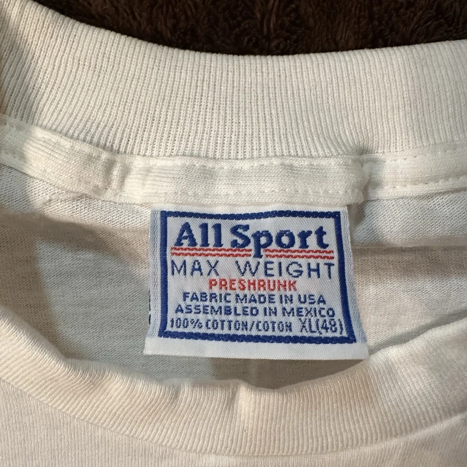 Vintage Moon Pie Logo Promo T-Shirt White Single Stitched-Size XL - Image 2 of 4