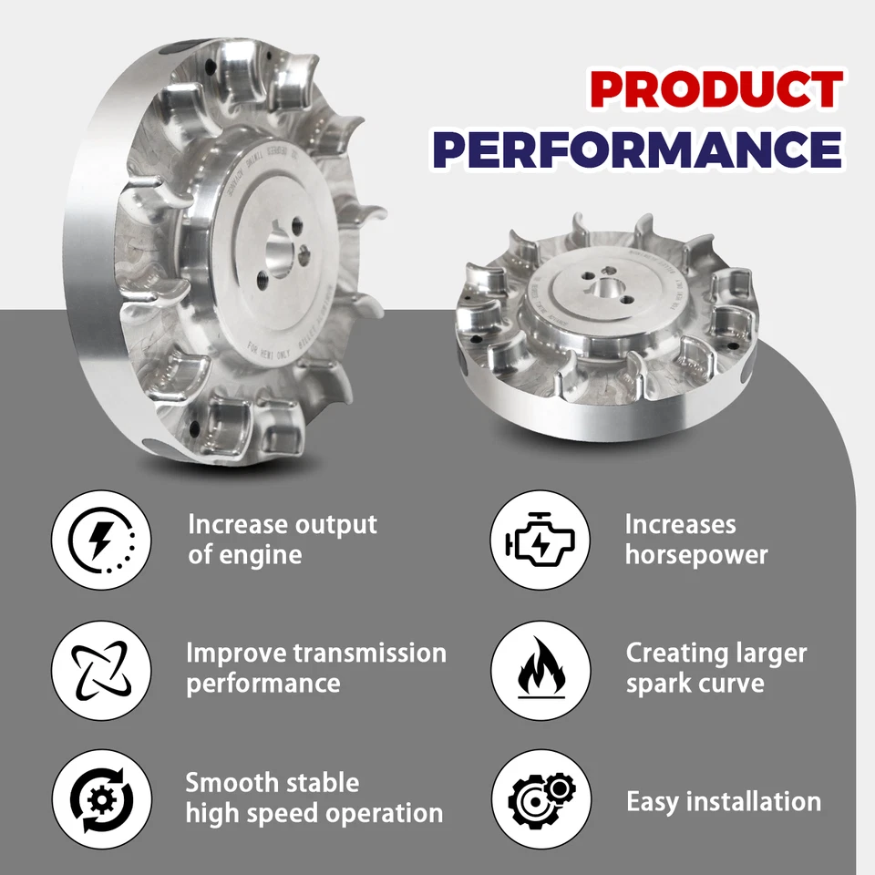 Speedway Billet Flywheel For Predator 196cc 212cc NonHemi Cast Honda GX160 GX200 - Image 2 of 4