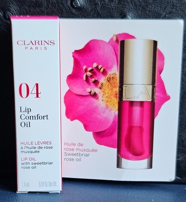 Clarins Paris Lip Comfort Oil 04 Pitaya Hydrating Gloss / 1.4ml .04 Oz NEW