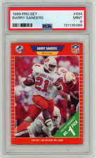 1989 Pro Set Barry Sanders #494 PSA 9