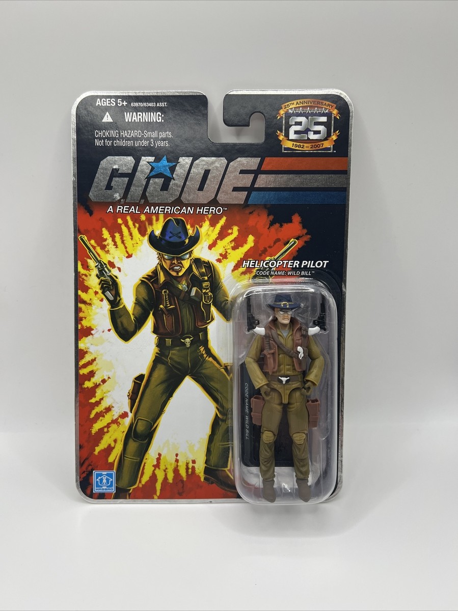 G.I Joe Helicopter Pilot Wild Bill Hasbro 2007 25th G.I Joe Helicopter Pilot Wild Bill Hasbro 2007 25th