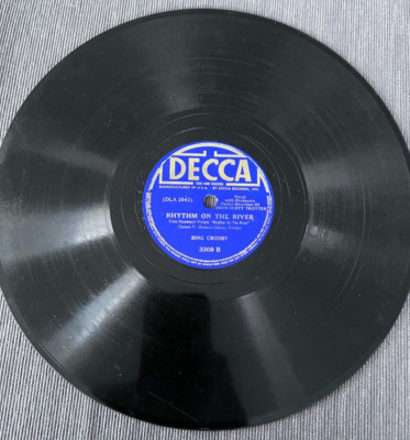 BING CROSBY That's For Me / Rhythm On The River 10'' 78 RPM Decca 3309