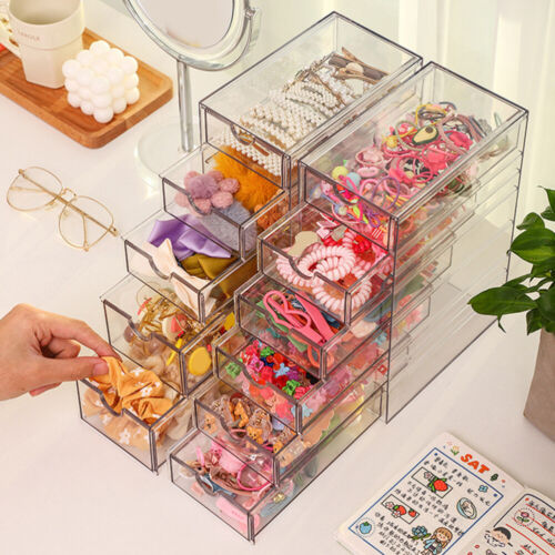 Transparent Storage Box Multi-layer Desktop Drawer Versatile Makeup Stationery - Picture 12 of 12