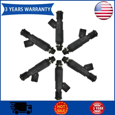 6Pcs Fuel Injector FJ826 For 2001-07 Ford Mondeo 2003-08 Mazda 6 02-06 Mazda MPV