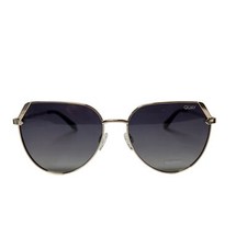 Quay Australia Main Character Sunglasses Gold Smoke Polarized