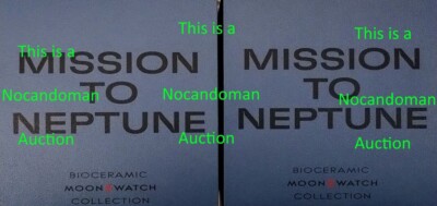 TWO 2 NEW OMEGA SWATCH SPEEDMASTER MOONSWATCH MISSION NEPTUNE MOON WATCH
