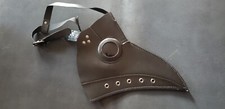 Steampunk Plague Doctor Crow/Raven Beak Mask Leather Cosplay Prop Halloween