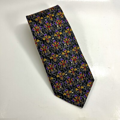 Robert Talbott Best of Class 100% Imported Silk Floral Multicolor Made USA