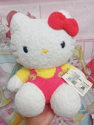 Sanrio Japan Hello Kitty Vintage Rare Bear Suspender Pants 2003 Plush Us Seller 