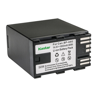 Kastar Fully Decode Battery for Canon XF605 4K UHD 10Bit