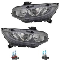 Scheinwerfer Set H11/HB3 Tagfahrlicht FüR Honda Civic X Inkl. Lampen