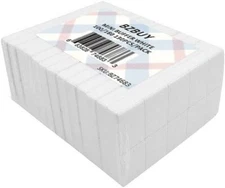 Bzbuy Nail Mini White Buffer Block File 100/180 Grit 2 Sided 130 Count