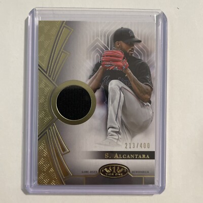 2023 Topps Tier One T1R-SA Sandy Alcantara Tier One Relic Card #'d /400