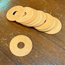 NOS 10 Phenolic Outer Valve Seats for Simplex 3 Tier Player Piano 5/16" ID