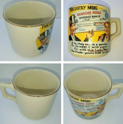 Bigwoods Pools The Lucky Tasse - You're Sure to Win - Neuheit Retro 300ml Becher