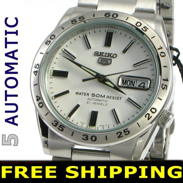 Watch Man SEIKO 5 SNKD97K1 steel stainless Silver for sale online | eBay