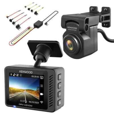 Kenwood DRV-A510W Front+Rear Dash Cam 2.0'' LCD 2K HD Recording SD Camera KIT