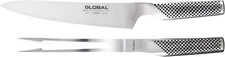 Global G-313, Classic 2pc Carving Set, Stainless Steel,Kitchen & Steak Knives