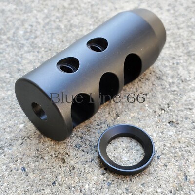 .17 HMR Muzzle Brake Compensator Comp 1/2x28 TPI With Crush Washer 17HMR 17 HMR 