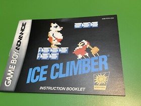 Ice Climber (Classic NES Series) Nintendo Game Boy Advance GBA Manual Gameboy