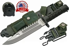 Cuchillo De Rambo Caza Supervivencia Tactico Con Funda De Combate Militar Nuevo