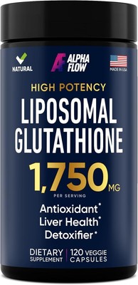 Liposomal Glutathione Supplement 1750MG - Glutathione Liposomal with Vitamn C +
