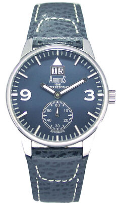 Arbutus Herrenuhr Automatik Commander II Leder/Blau AR0050UU