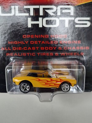 Hot Wheels Ultra Hots 67 Camaro trio. Red and Yellow conv and