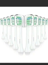 SUMLIB Replacement Sonic Toothbrush Heads Plaque Control, (10Pack) snap click