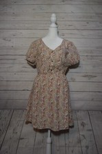 EVERLY Women's Size Small Mini Floral Printed Puff Sleeve dress