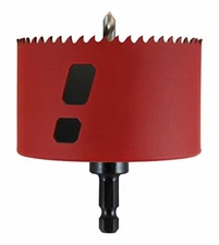 M.K. Morse MHSA46C Advanced Bi-Metal Hole Saw with Attached Arbor, 2-7/8" Dia