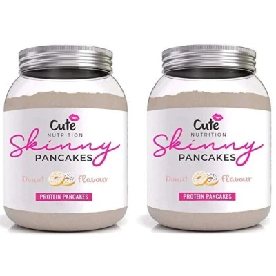 Cute Nutrition Skinny Pancakes Protein Pancake Mix 2 x 500g Donut Flavour