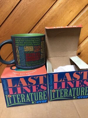 THE UNEMPLOYED PHILOSOPHORS GUILD Lot Of 2 Last Lines Of Literature The Unemployed Philosophers Guild Mug New