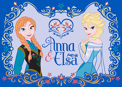 Disney Frozen Elsa&Anna Eiskönigin XXXL Teppich/Abtreter/Bettvorleger/Badematte