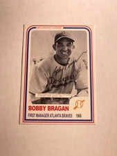 Los Angeles Dodgers BOBBY BRAGAN Signed Card