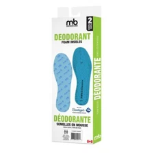 Moneysworth & Best Deodorant Foam Insoles (One Size, Trimmable, 2 Pairs)