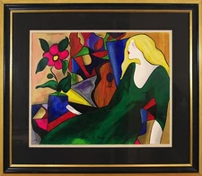 Linda LE Kniff  Original Serigraph Print Signed 