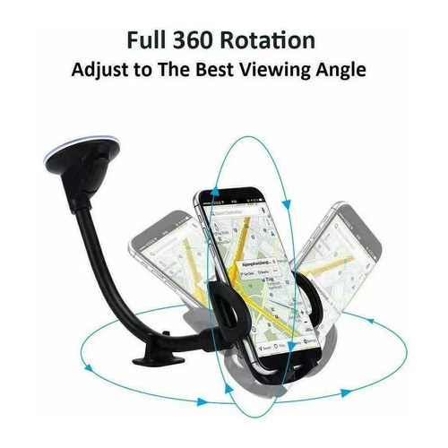 360 Universal In Car Mobile Phone Holder Dashboard Universal Mount UK - Picture 2 of 8