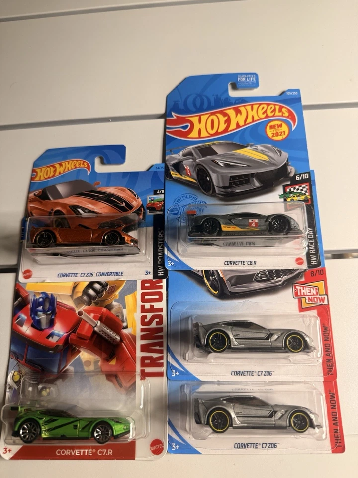 风火轮雪佛兰 Corvette C7 批量 4 件 C7.R Z06 变形金刚 Summit Racing 1: 64 — 第 2/4 张图片