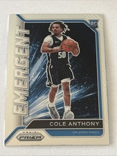 2020-21 Panini Prizm Cole Anthony Emergent Insert Rookie RC #21 Orlando Magic