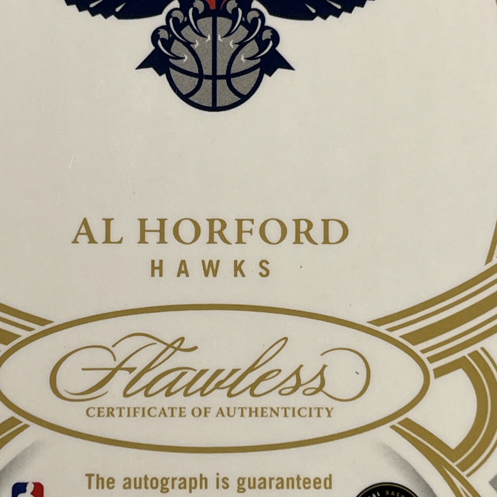 2024-25 Panini Flawless Al Horford Draft Gem Signatures Gold Auto #/10 view 7