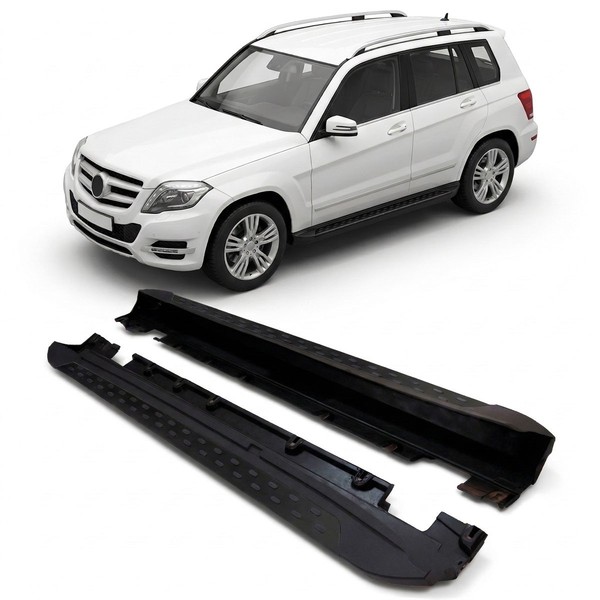 Schwarze Aluminium Trittbretter Passend FüR Mercedes GLK X204 2008-2015-image