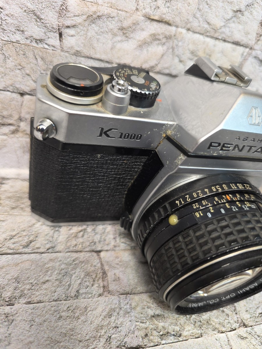 Asahi Pentax K1000 w/ Pentax 50mm 1:2 Lens 35mm SLR Film Camera | eBay